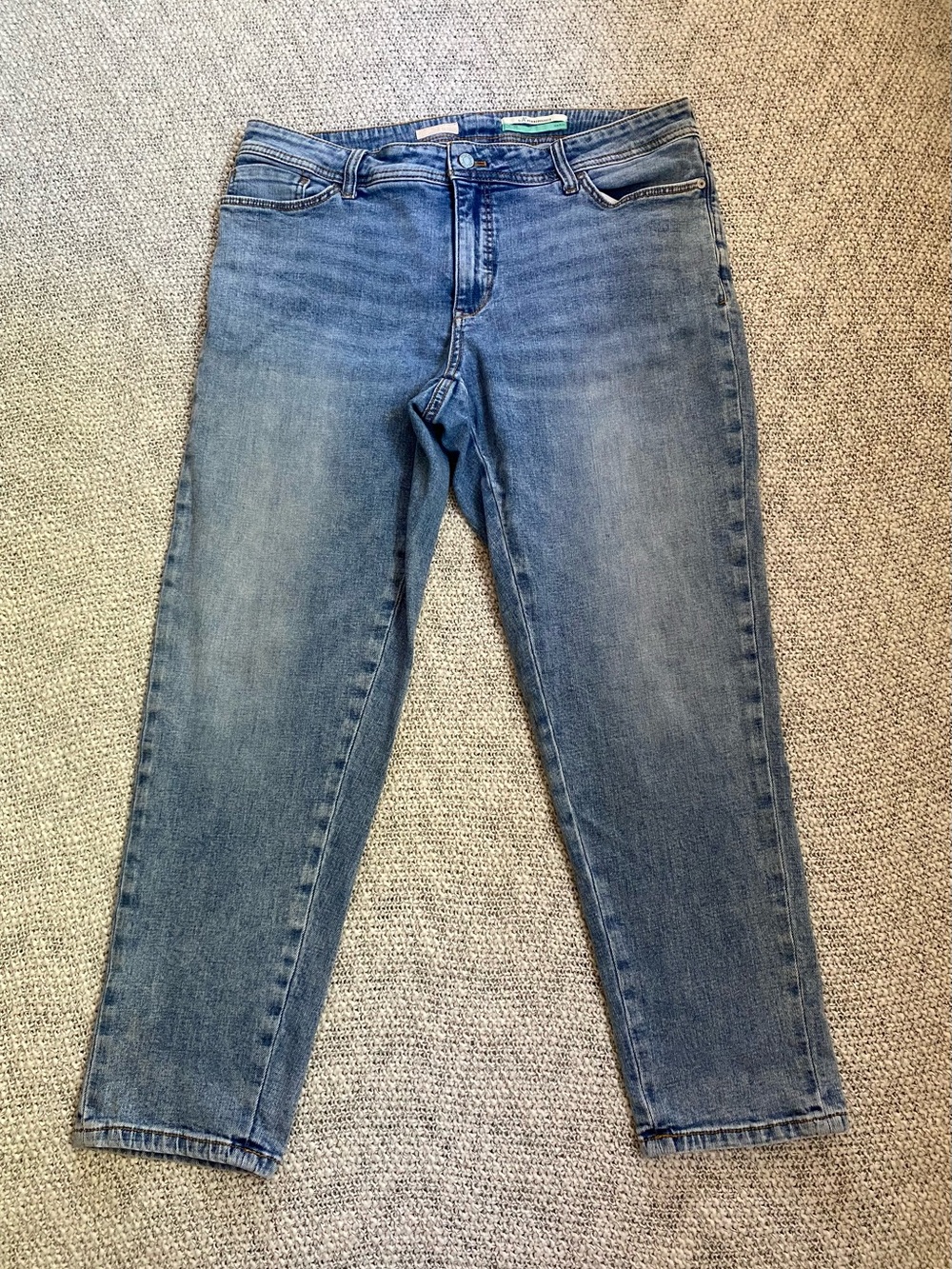 Pilcro by Anthropologie Slim Boyfriend Crop Jeans Medium Wash Denim Plus SZ 16W